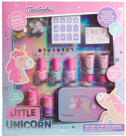 Набор - Martinelia Little Unicorn Beauty Tin Box — фото N1