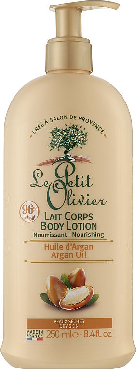 Лосьон для тела с аргановым маслом - Le Petit Olivier Organic Care With Argan Oil Lotion