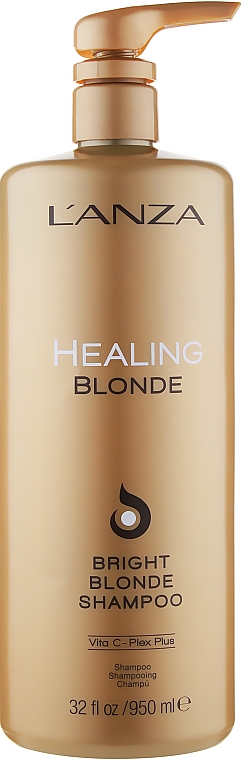 Цілющий шампунь для натурального і знебарвленого світлого волосся - L'anza Healing Blonde Bright Blonde Shampoo — фото N3