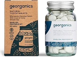 Таблетки для очищення зубів "Англійська м'ята" - Georganics Natural Toothtablets English Peppermint — фото N1