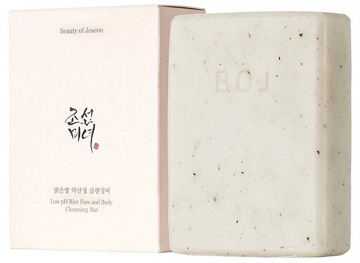 Очищающее мыло для лица и тела - Beauty of Joseon Rice Low pH Face And Body Cleansing Bar — фото N1