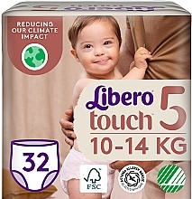 Підгузки-трусики дитячі Touch Pants 5 (10-14 кг), 32 шт. - Libero — фото N1