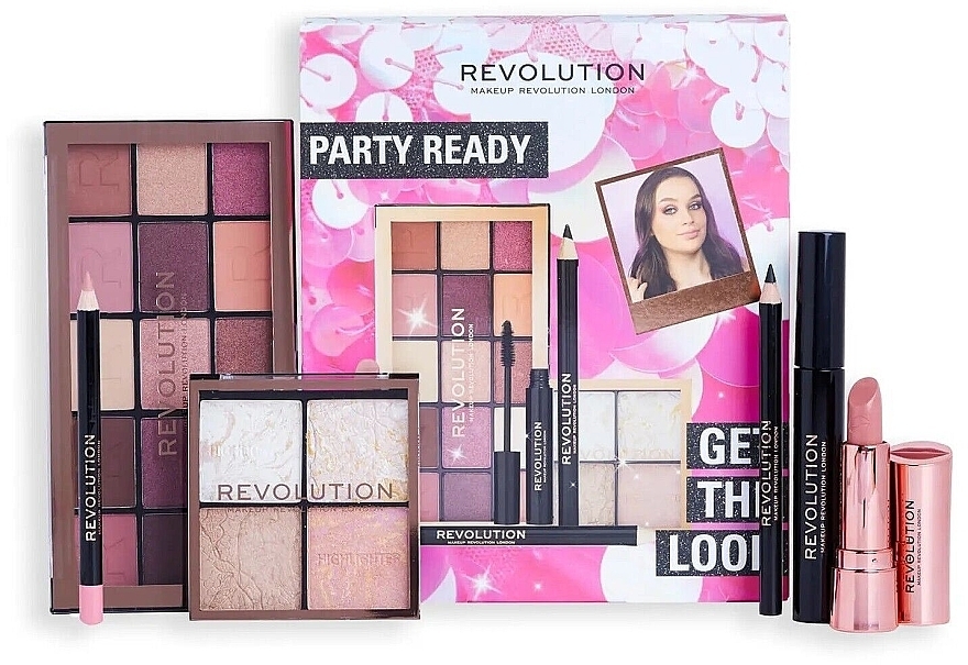 Набір, 6 продуктів - Makeup Revolution Get The Look Gift Set Party Ready — фото N1