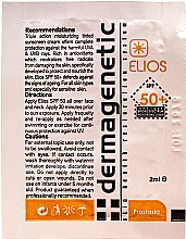 Духи, Парфюмерия, косметика Солнцезащитный крем SPF50 - Dermagenetic Sunscreen Elios SPF50 3in1 UVA/UVB Cream (пробник)