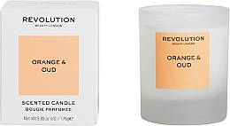 Парфумерія, косметика Ароматична свічка "Апельсин і уд" - Makeup Revolution Orange & Oud Scented Candle