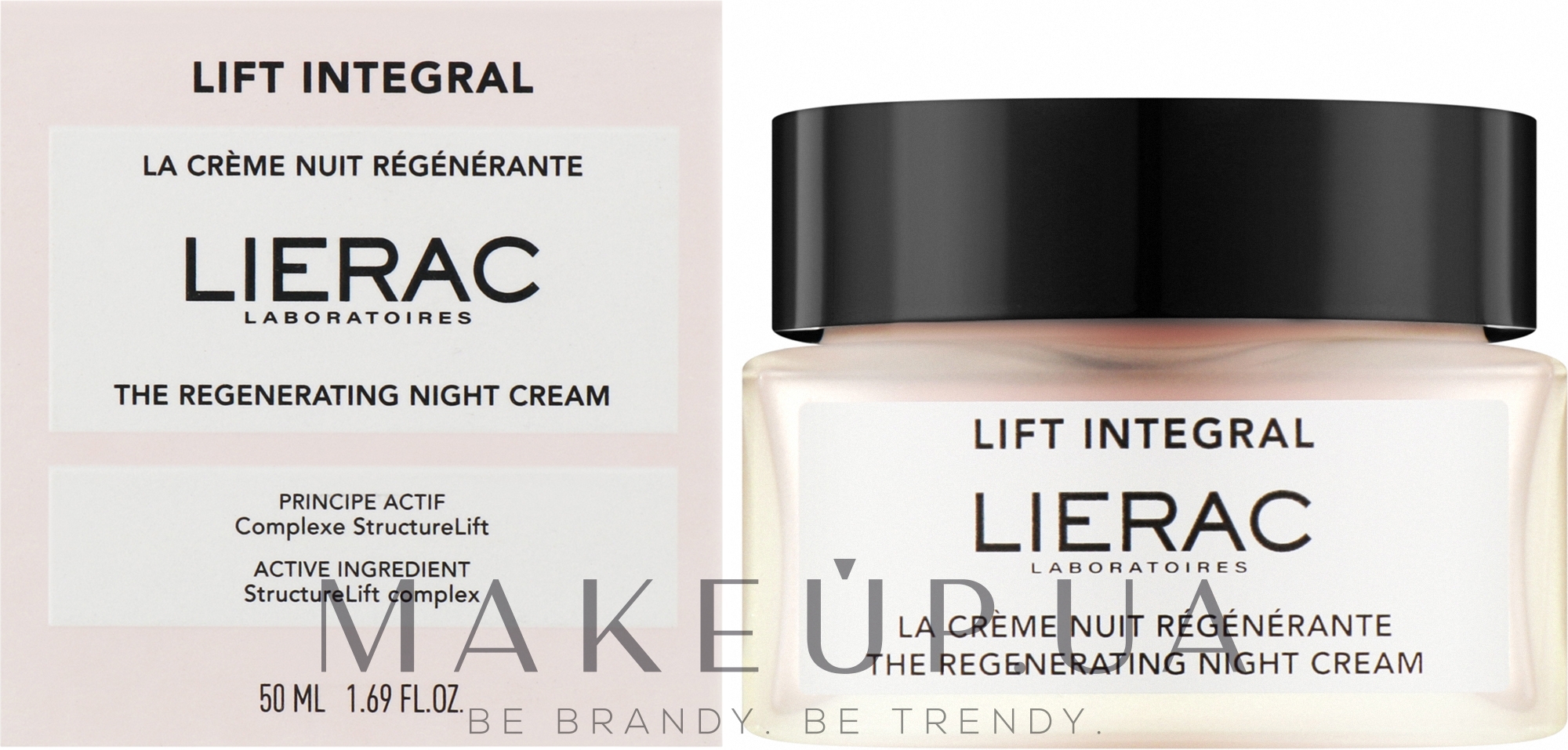 Восстанавливающий ночной крем для лица - Lierac Lift Integral The Regenerating Night Cream — фото 50ml