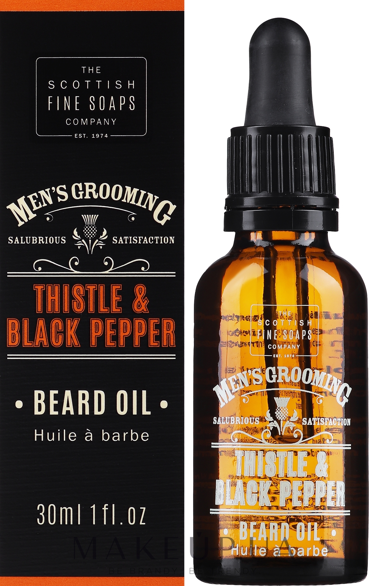 Масло для бороды - Scottish Fine Soaps Men's Thistle & Black Pepper Beard Oil — фото 30ml