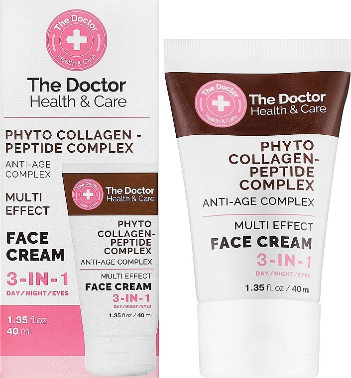 Крем для лица 3 в 1 - The Doctor Health & Care Phyto Collagen-Peptide Complex Face Cream — фото N2