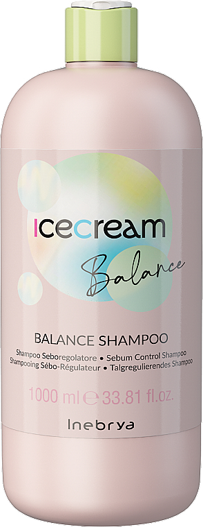 Шампунь для жирної шкіри голови - Inebrya Ice Cream Balance Shampoo — фото N3
