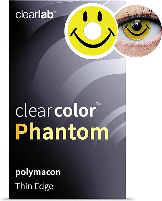 Цветные контактные линзы "Smiley", 2 шт - Clearlab ClearColor Phantom — фото N1
