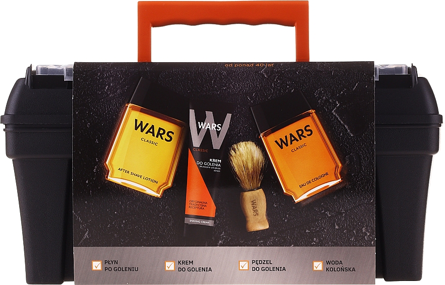 Набір - Wars (ash/lot/90ml + sh/cr/65ml + edc/90ml + sh/brush + case) — фото N1