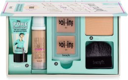 Духи, Парфюмерия, косметика Набор для макияжа - Benefit How to Look The Best at Everything Medium (balm/7.5ml + foundation/7ml + powder/4ml + concealer/2х1.5g + brush)