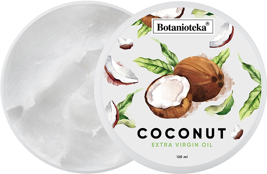 Кокосовое масло натуральное для волос и тела - Botanioteka Coconut Oil Extra Virgin — фото N5