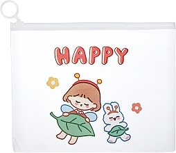 Косметичка CS1141 прозора, дитяча "Happy" - Cosmo Shop — фото N1