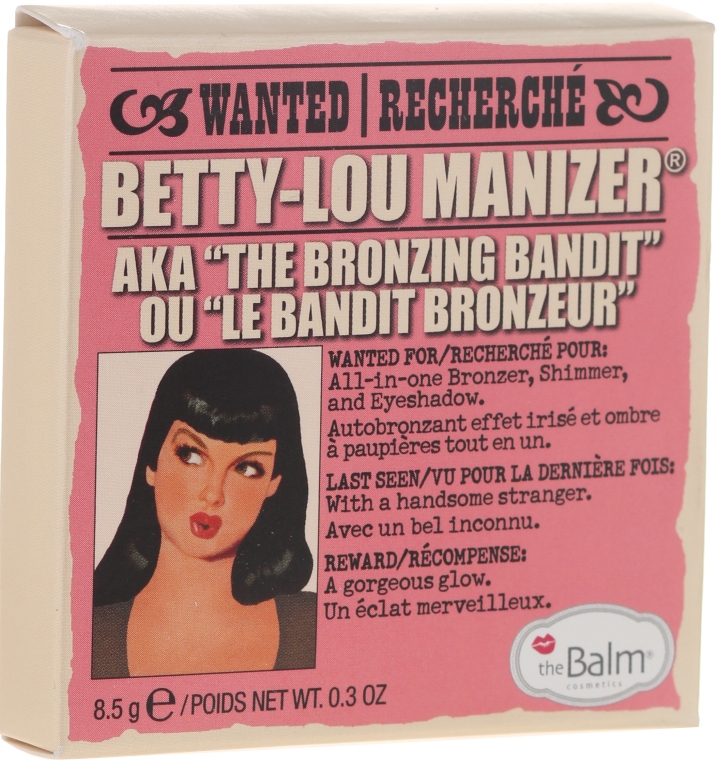 Бронзер, шиммер и тени - theBalm Betty-Lou Manizer Bronzer & Shadow — фото N2