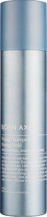 Лак для волосся легкої фіксації - BjOrn AxEn Fixing Hairspray Strong Hold — фото N1