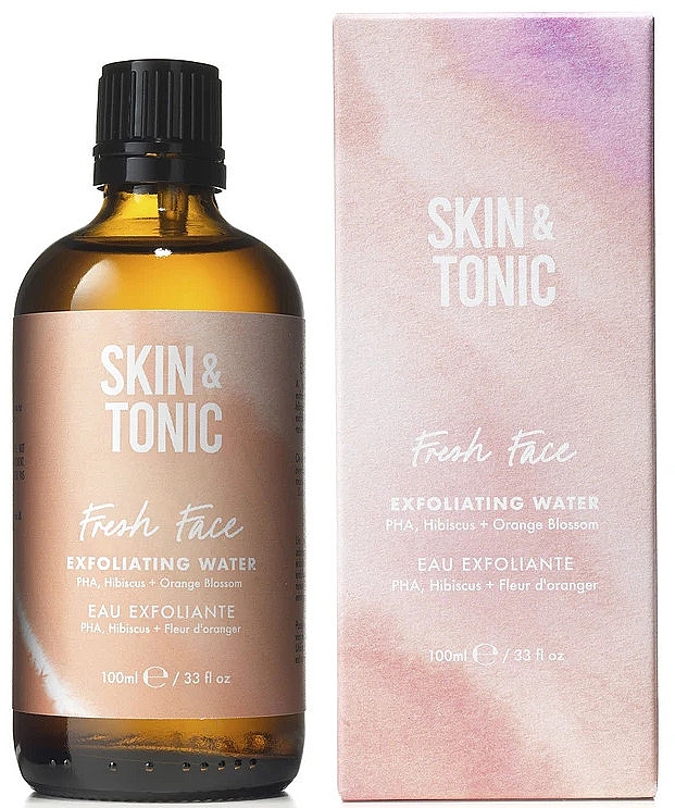 Відлущувальна вода для обличчя - Skin&Tonic Fresh Face Exfoliating Water — фото N1
