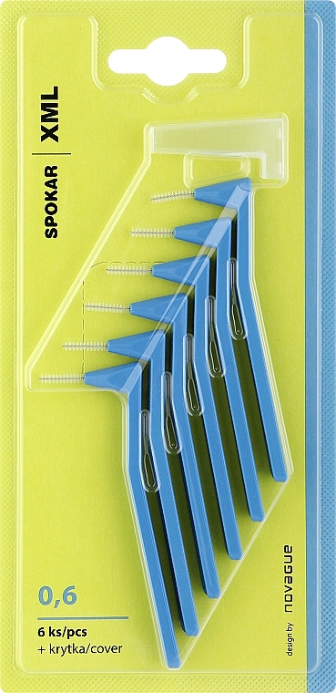 Міжзубні йоржики 0,6 мм кутові - Spokar XML — фото N1