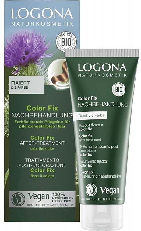 Крем для посилення блиску волосся - Logona Bio Color Fix After-Treatment — фото N1
