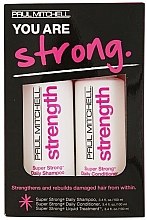 Духи, Парфюмерия, косметика Набор - Paul Mitchell Super Strong Litre Offer (shm/1000ml + cond/1000ml + spray/100ml)