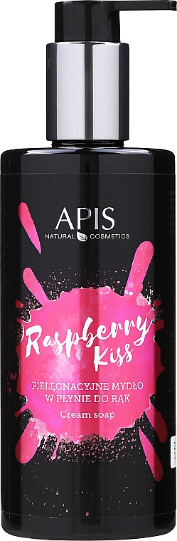 Кремовое мыло для рук "Малиновый поцелуй" - APIS Professional Raspberry Kiss Liquid Hand Soap — фото N1