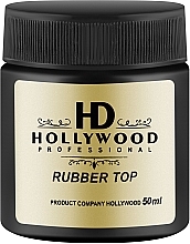 Топ для гель-лака, каучуковый - HD Hollywood Rubber Top — фото N3