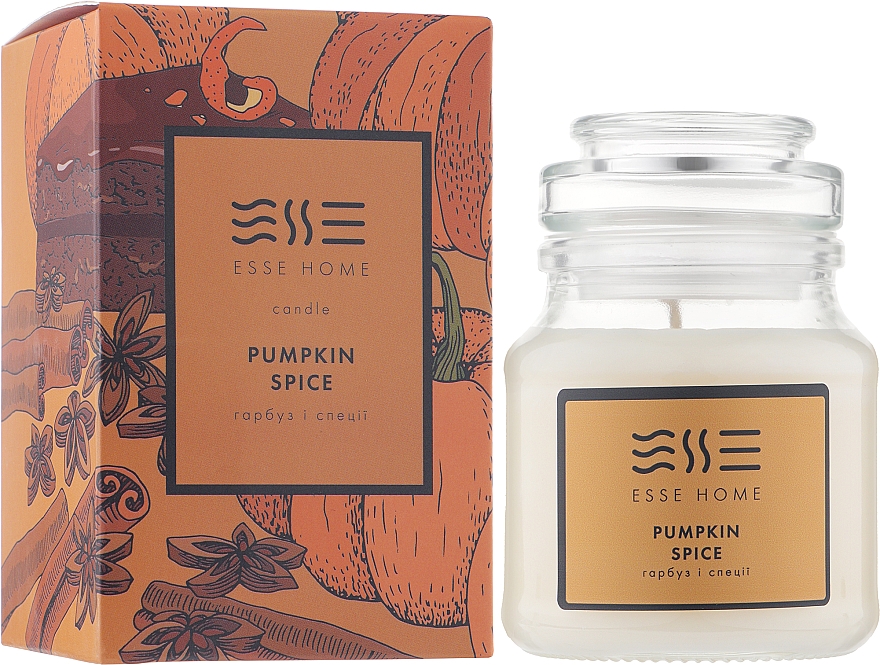 Ароматическая свеча "Специи и Тыква" - Esse Home Pumpkin & Sice Candle