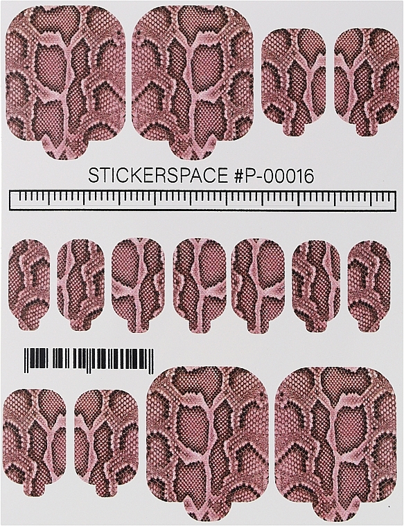 Дизайнерские наклейки для педикюра "Wraps P-00016" - StickersSpace — фото N1