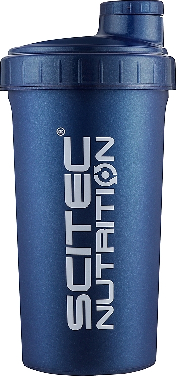 Шейкер 700 мл, темно-синій - Scitec Nutrition Shaker Navy Blue — фото N1