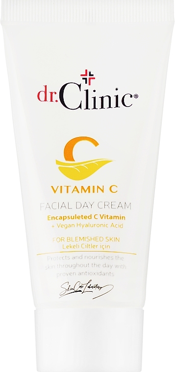 Освітлювальний крем для обличчя з вітаміном С - Dr. Clinic Vitamin C Facial Day Cream — фото N1
