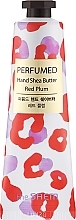 Парфумерія, косметика Живильний крем для рук "Червона слива" - The Saem Perfumed Red Plum Hand Shea Butter