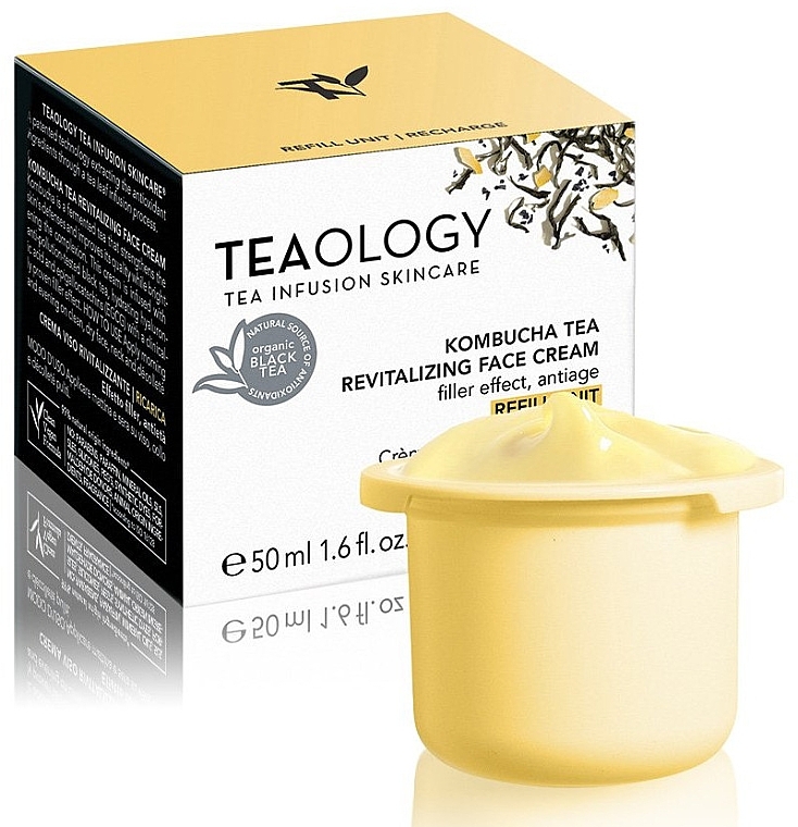 Восстанавливающий крем для лица (сменный блок) - Teaology Kombucha Tea Revitalizing Face Cream Refill — фото N1