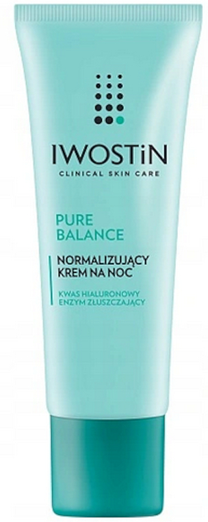 Крем для нормальної та комбінованої шкіри, нічний - Iwostin Pure Balance — фото N1