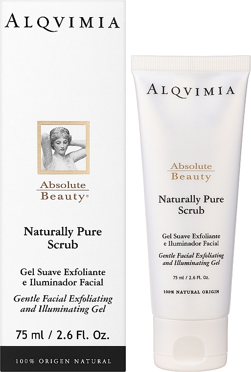 Скраб для обличчя - Alqvimia Naturally Pure Scrub Gentle Facial Exfolianting Gel — фото N2