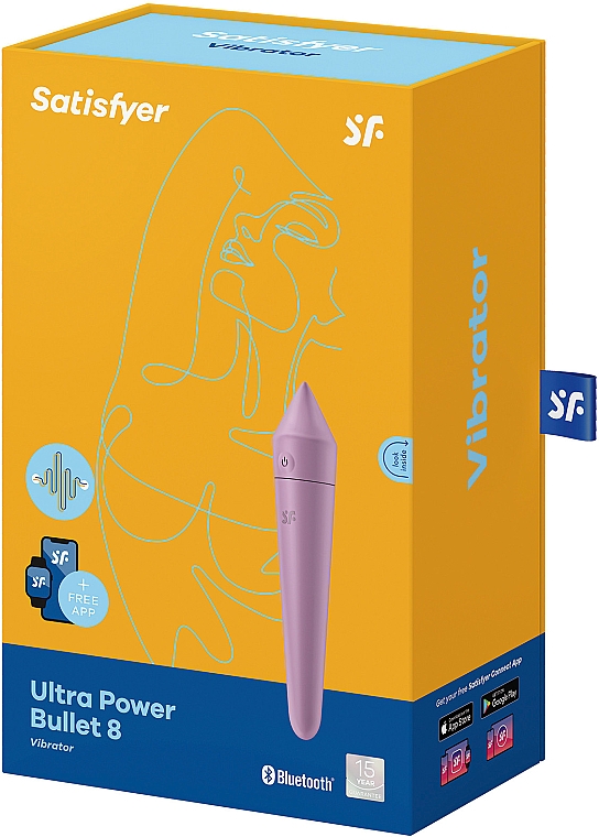 Міні-вібратор, бузковий - Satisfyer Ultra Power Bullet 8 Lilac Vibrator — фото N2