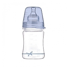 Пляшечка скляна "Diamond Glass Baby Shower", 150 мл, 0+ міс., синя - Lovi — фото N2