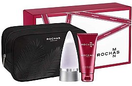 Парфумерія, косметика Rochas Rochas Man - Набір (edt/100ml + sh/gel/100ml + bag)