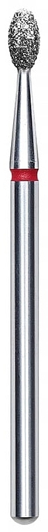 Фреза алмазная "Почка", красная, диаметр 2,5 мм / рабочая часть 5 мм - Staleks Pro — фото N1