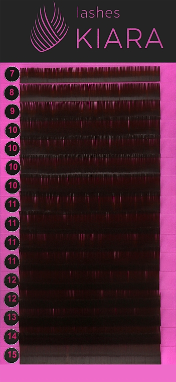 Ресницы для наращивания B 0,10 (7-15 mm) - Kiara Lashes — фото N1