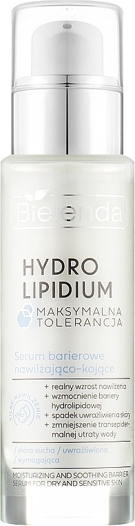 Зволожувальна та заспокійлива бар'єрна сироватка - Bielenda Hydro Lipidium