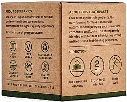 Натуральная зубная паста - Georganics Tea Tree Natural Toothpaste — фото N3