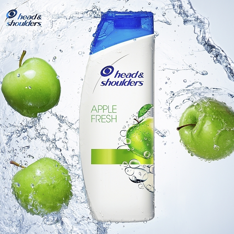 Шампунь і бальзам-ополіскувач проти лупи 2 в 1 "Свіже яблуко" - Head & Shoulders Apple Fresh Shampoo 2in1 — фото N7