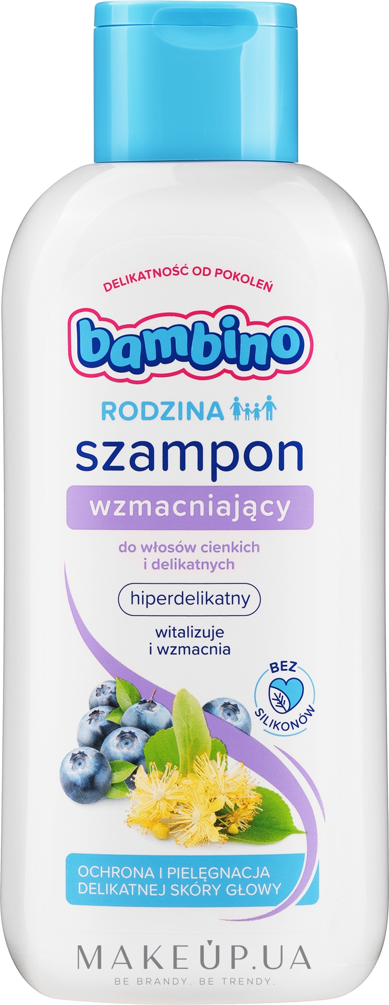 Укрепляющий шампунь для тонких волос - Bambino Family Shampoo — фото 400ml