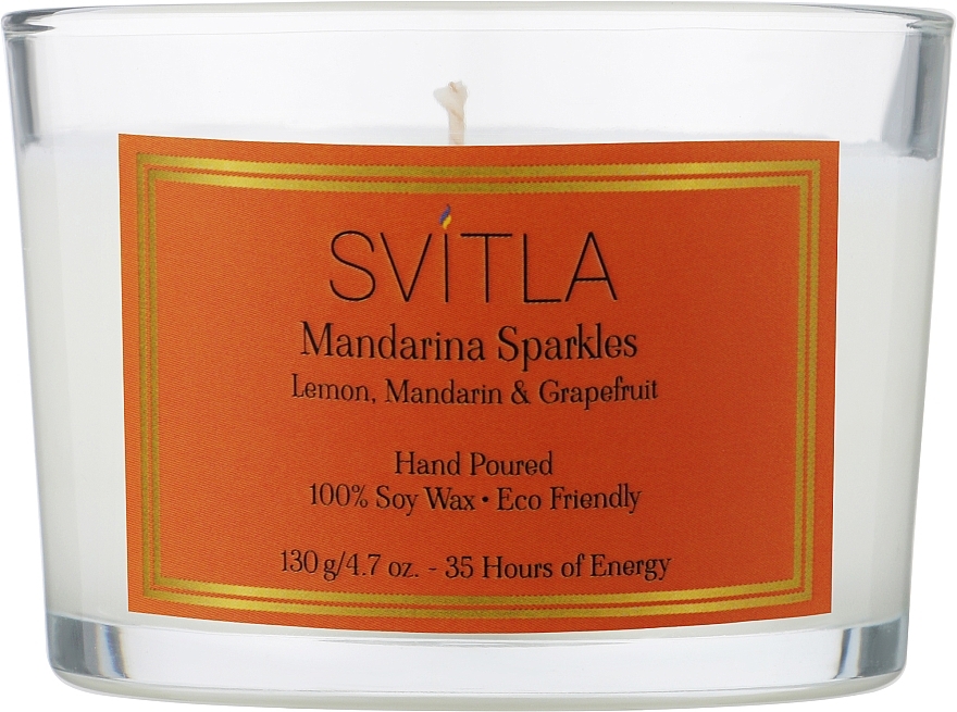 Ароматична свічка "Мандаринові бризки" - Svitla Mandarina Sparkles — фото N1