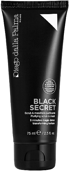 Очищающий скраб под маску - Diego Dalla Palma Black Secret Purifying Scrub To Mask — фото N1