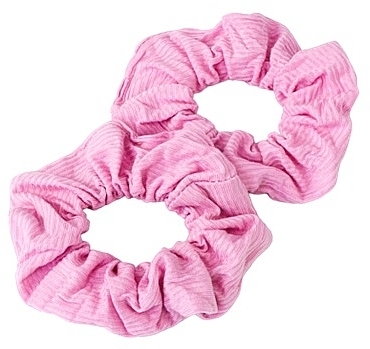 Набір резинок для волосся, рожеві в рубчик - Lolita Accessories — фото N1