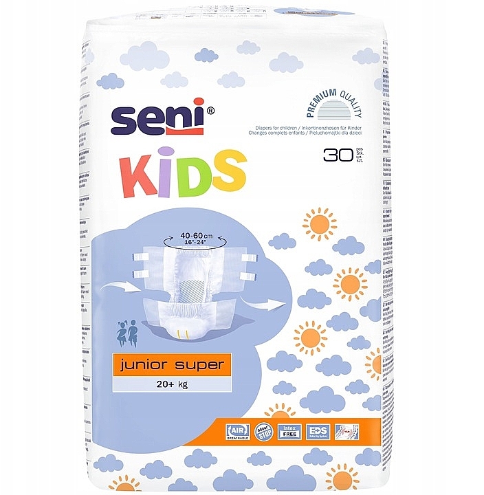 Підгузки для дітей "Kids Junior Extra", 15-30 кг - Seni — фото N1