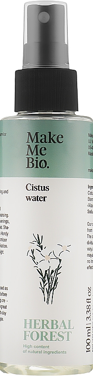 Очищающая вода для лица - Make Me Bio Cistus Water — фото N1