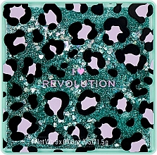 Палетка тіней - I Heart Revolution Leopard Glitter Palette — фото N2