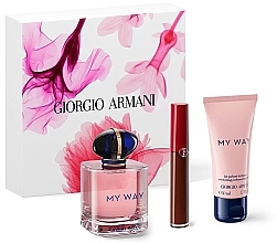 Духи, Парфюмерия, косметика Giorgio Armani My Way - Набор (edp/30ml + b/lot/50ml + lip/stick/6.5ml)